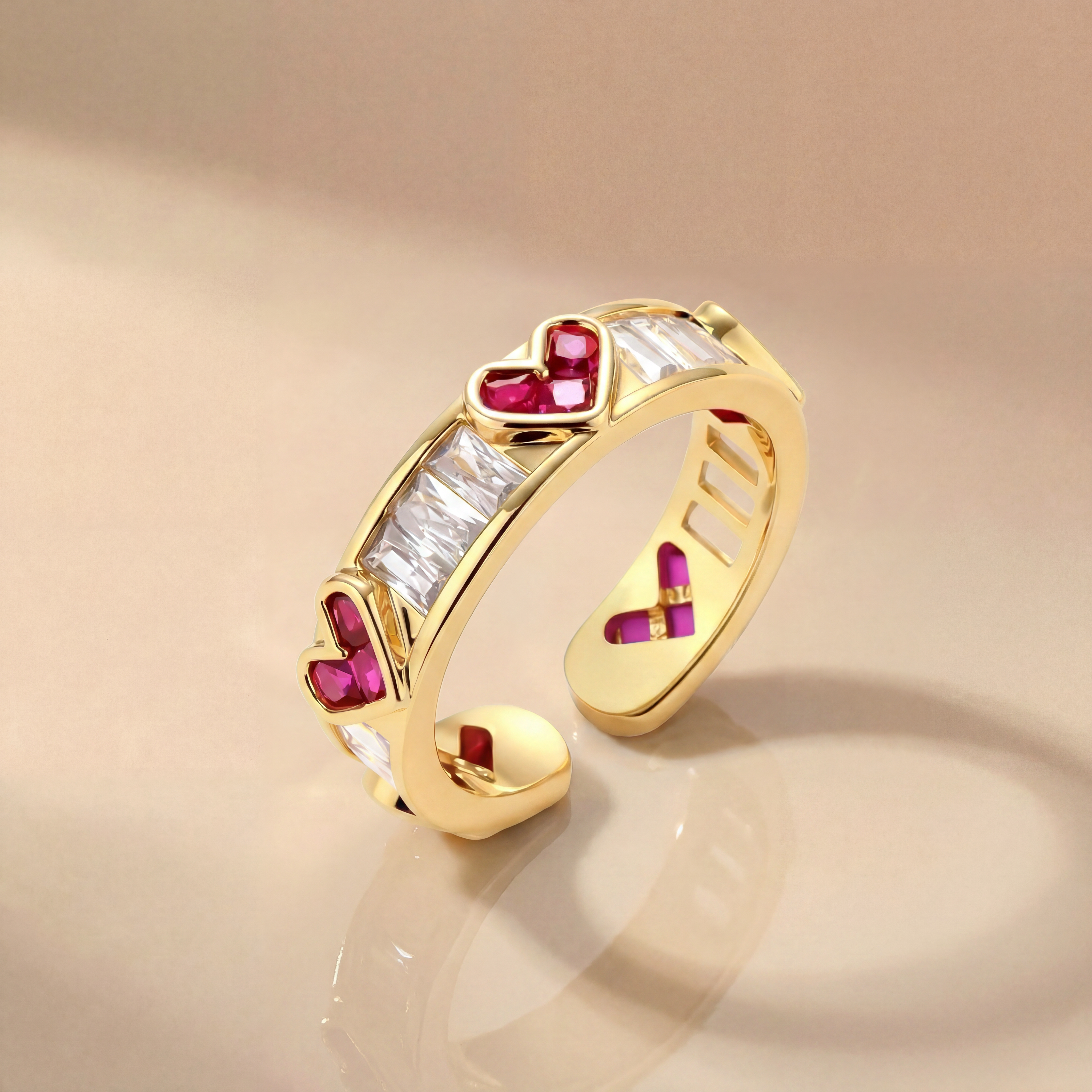 Love + Logic Gold Plated Ring