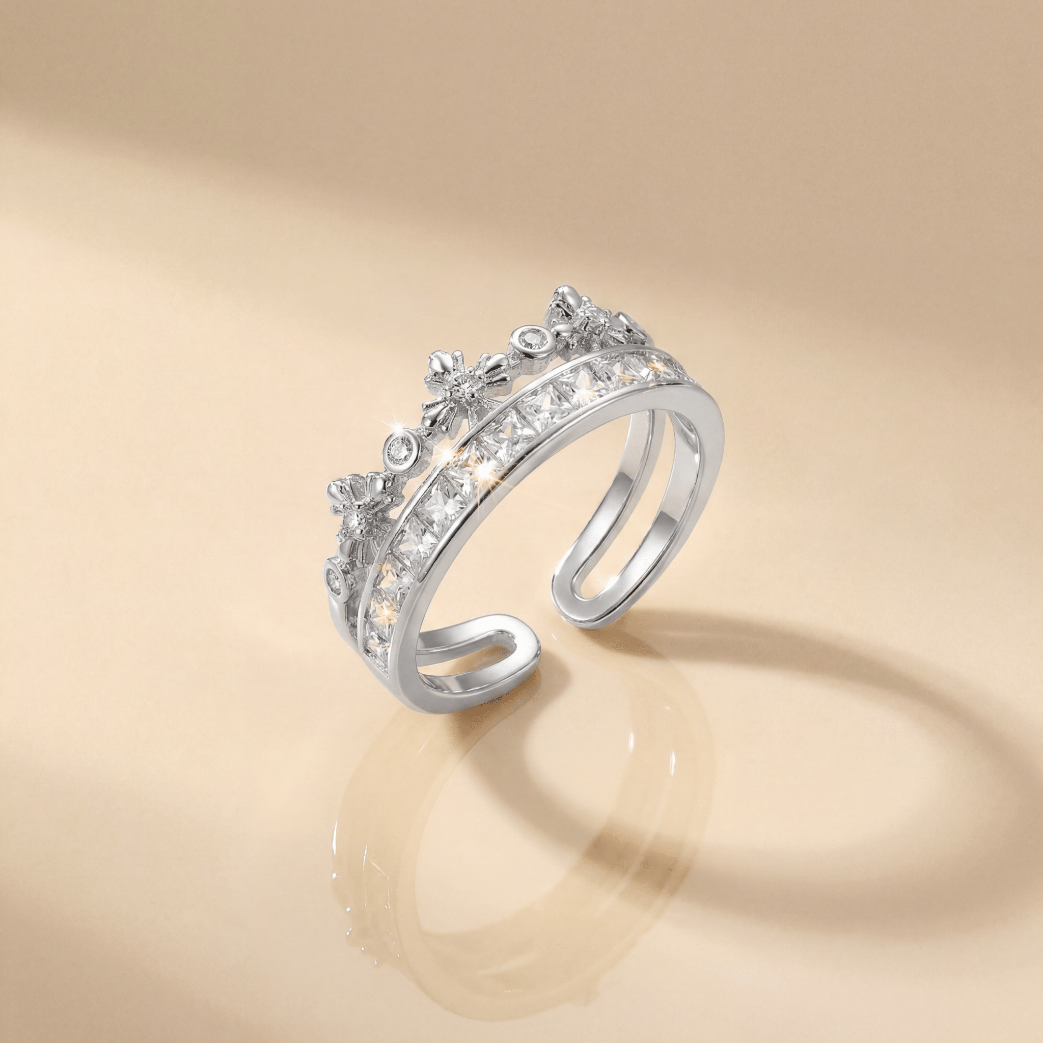 Royal Crown Adjustable Ring - Myuniclab